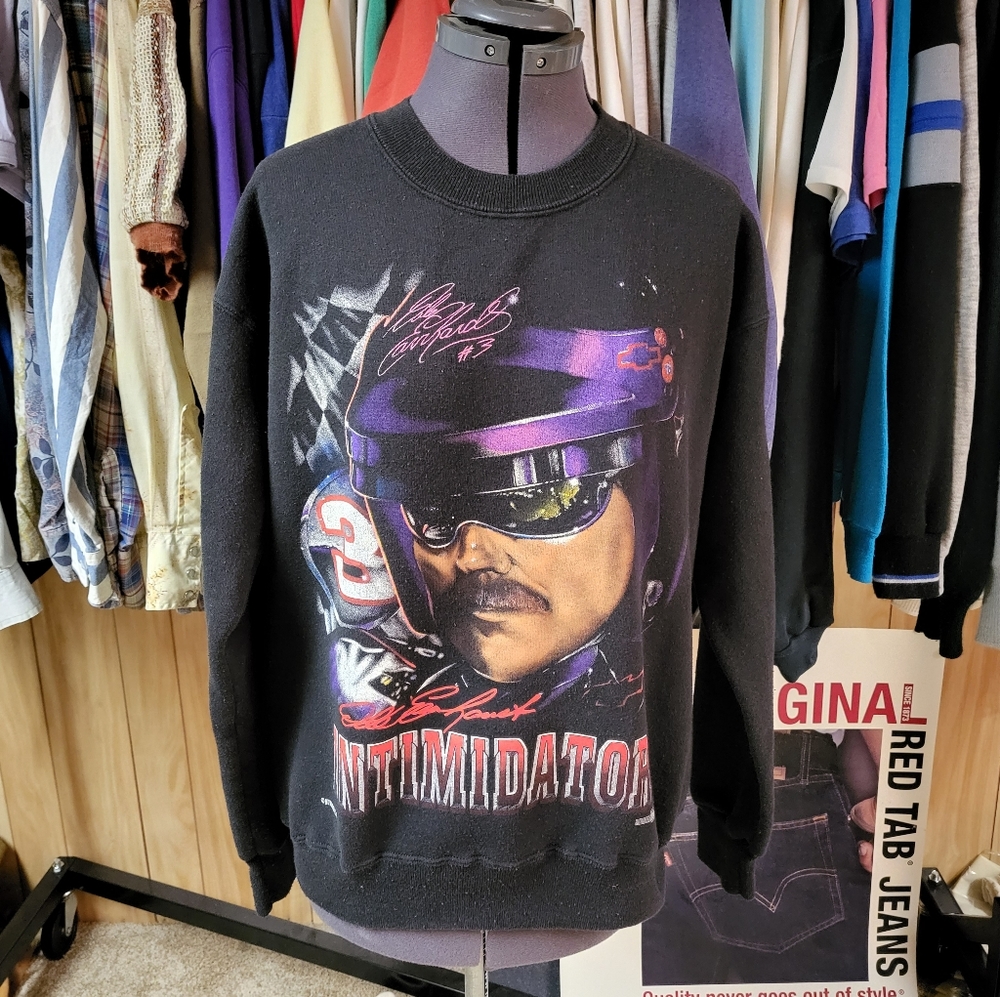 Vtg 90s Dale Earnhardt #3 Sweatshirt Medium Racing